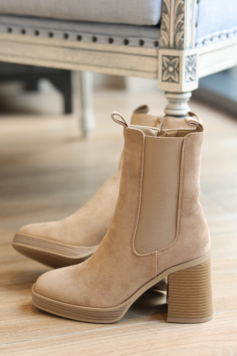 Boots beige outlet