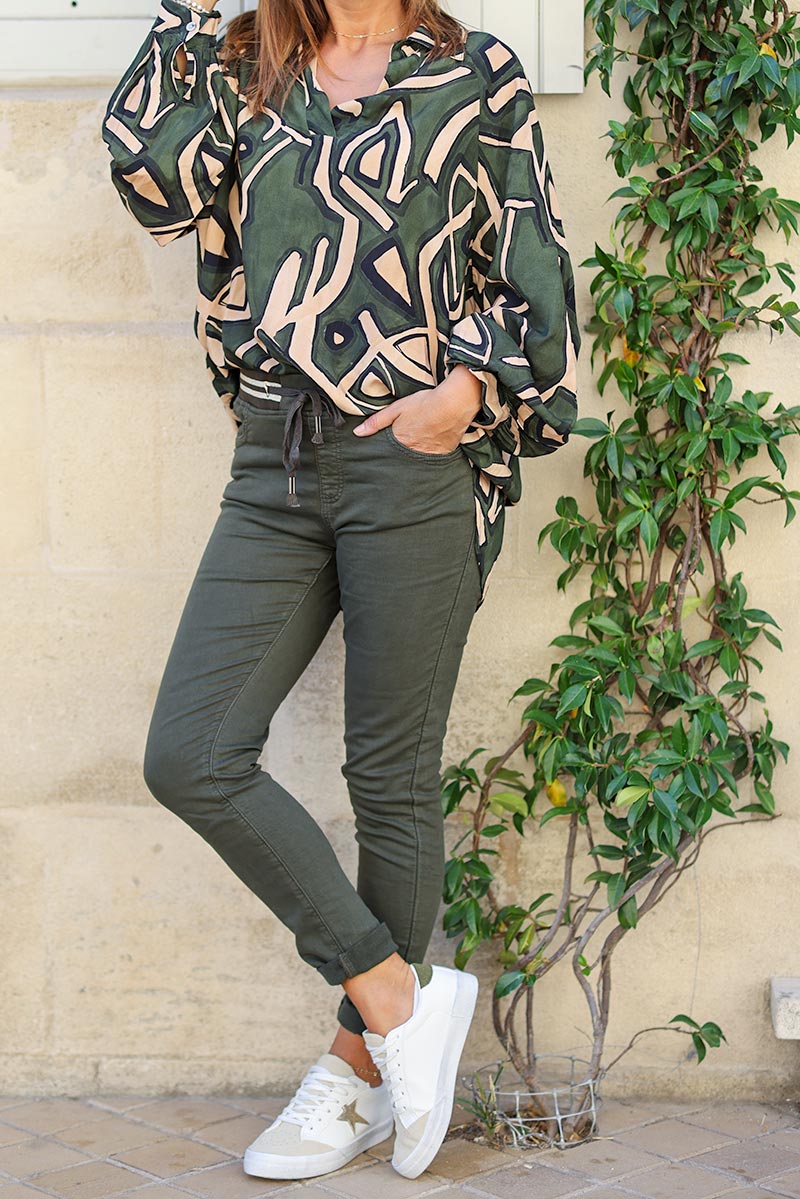 Baskets blanches semelles effet use étoile dorée sneakers femme tendance talon kaki E007