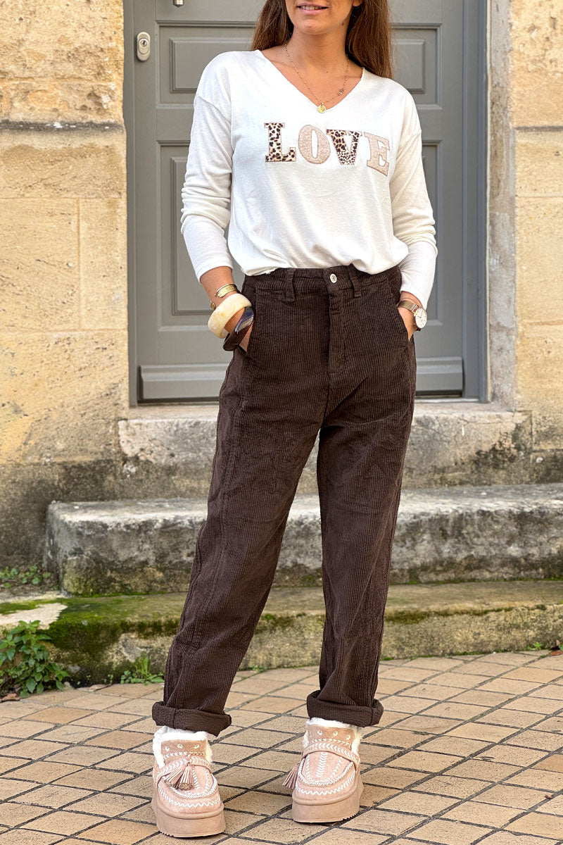 Beige Chunky Heel Embroidered Moccasins