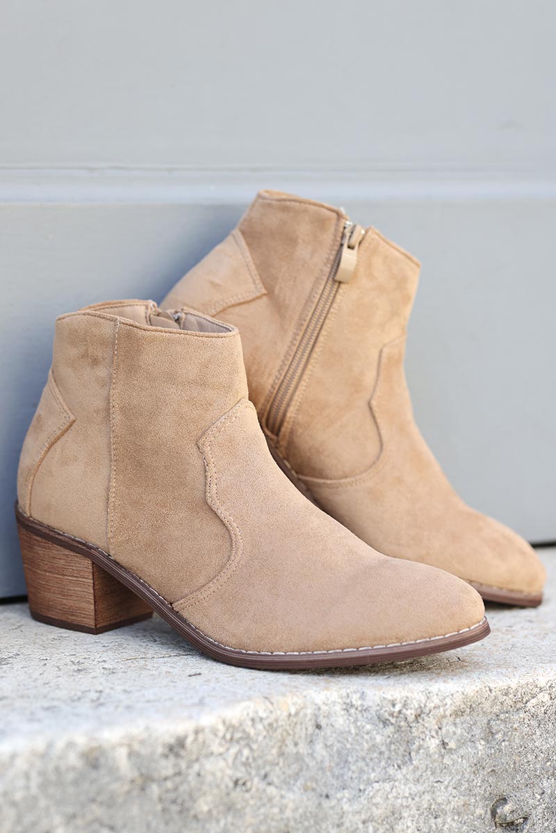 Bottines beige on sale