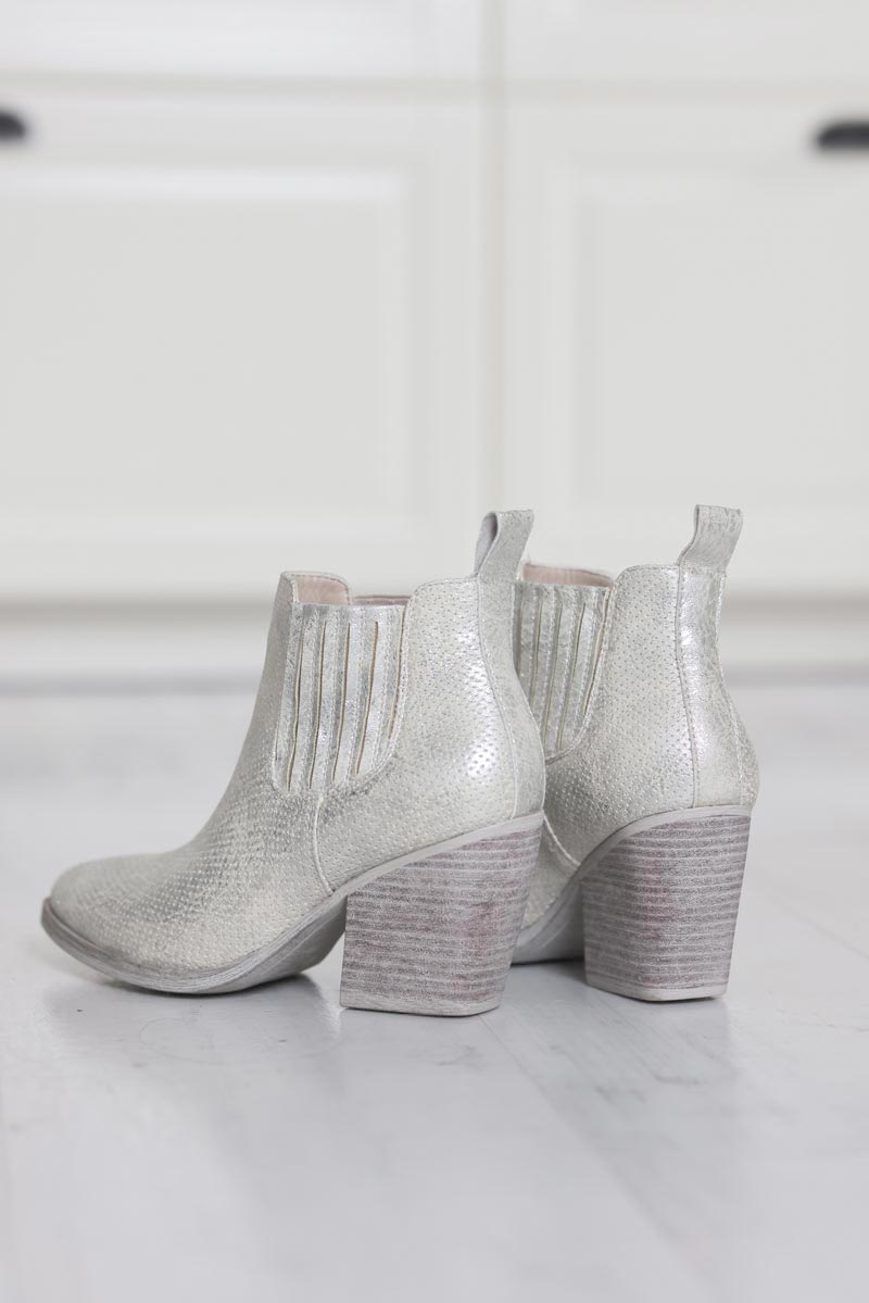 Bottines silver a talons effet ceruse g008 (1)