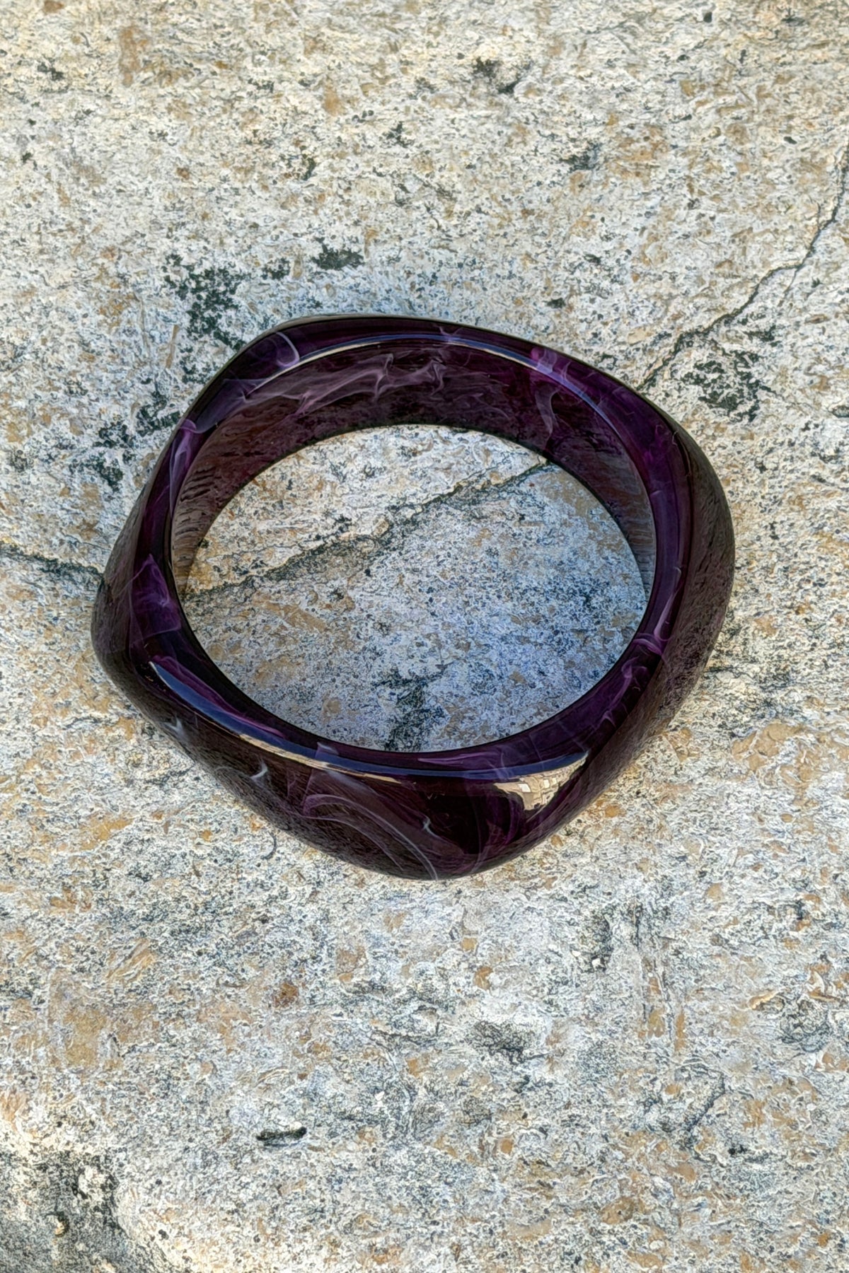 Aubergine Dreams Natural Cut Bangle