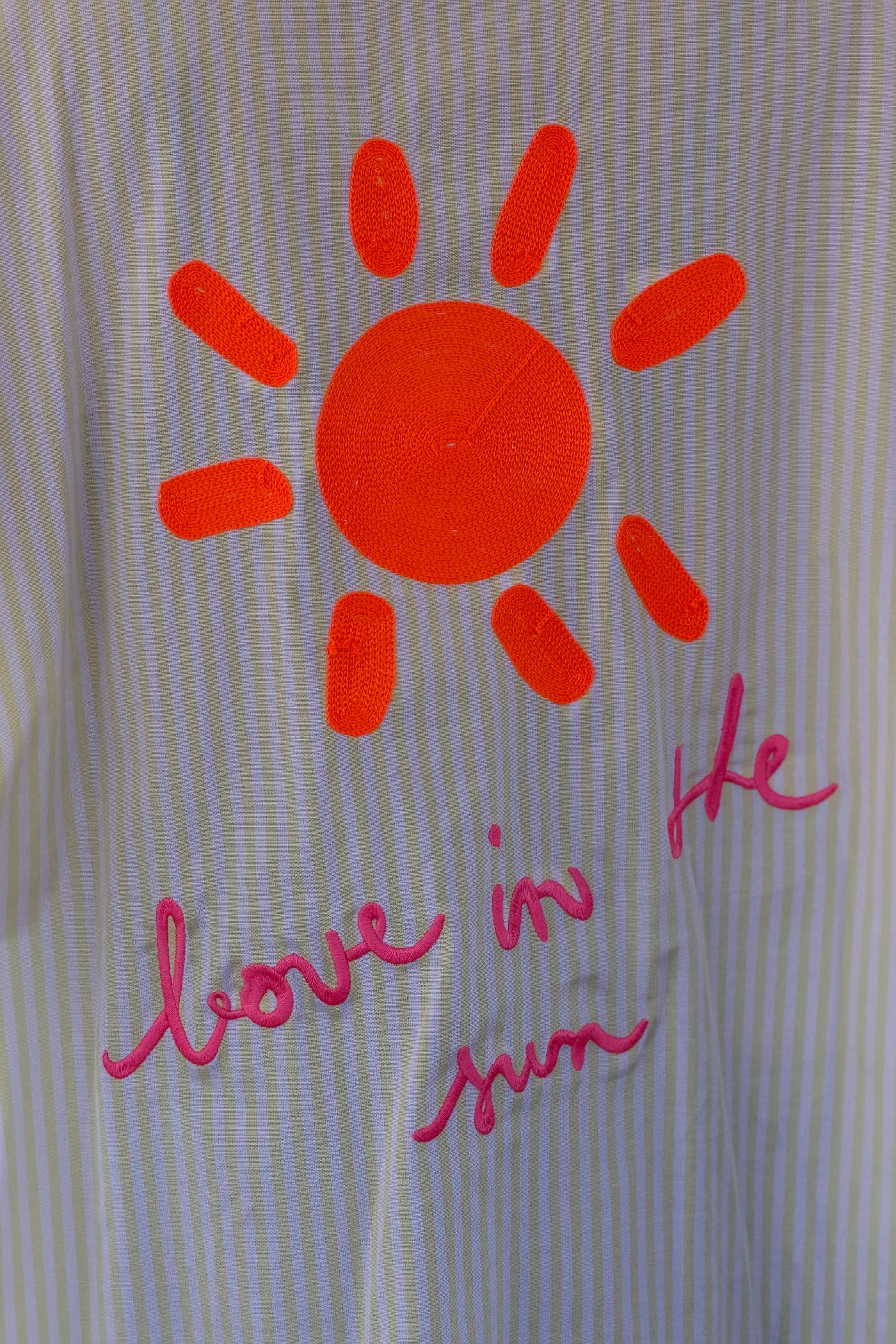 Butter Yellow Pinstripe “Love in the Sun” Button-Down Blouse