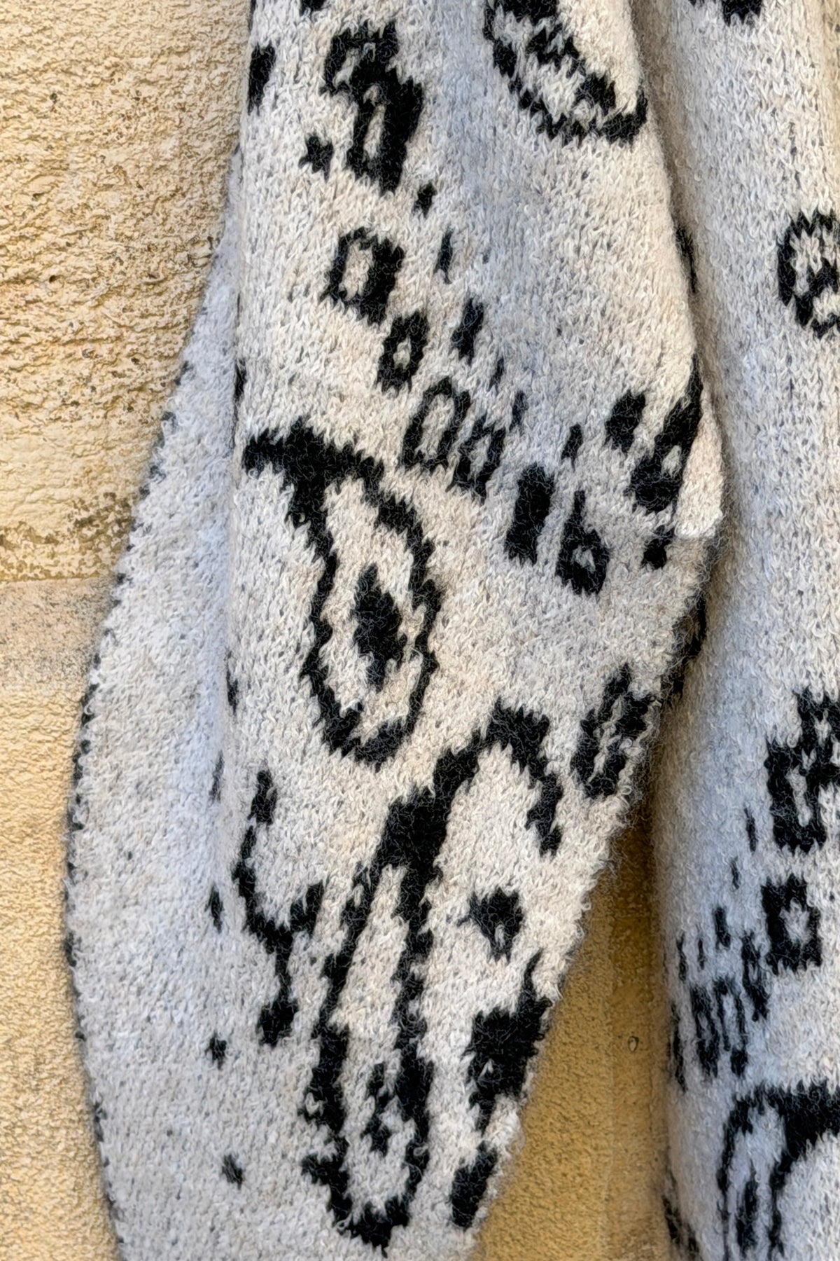 Cream Cozy Knit Classic Bandana