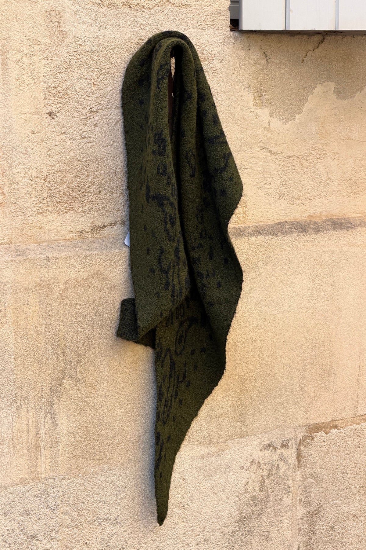 Olive Cozy Knit Classic Bandana