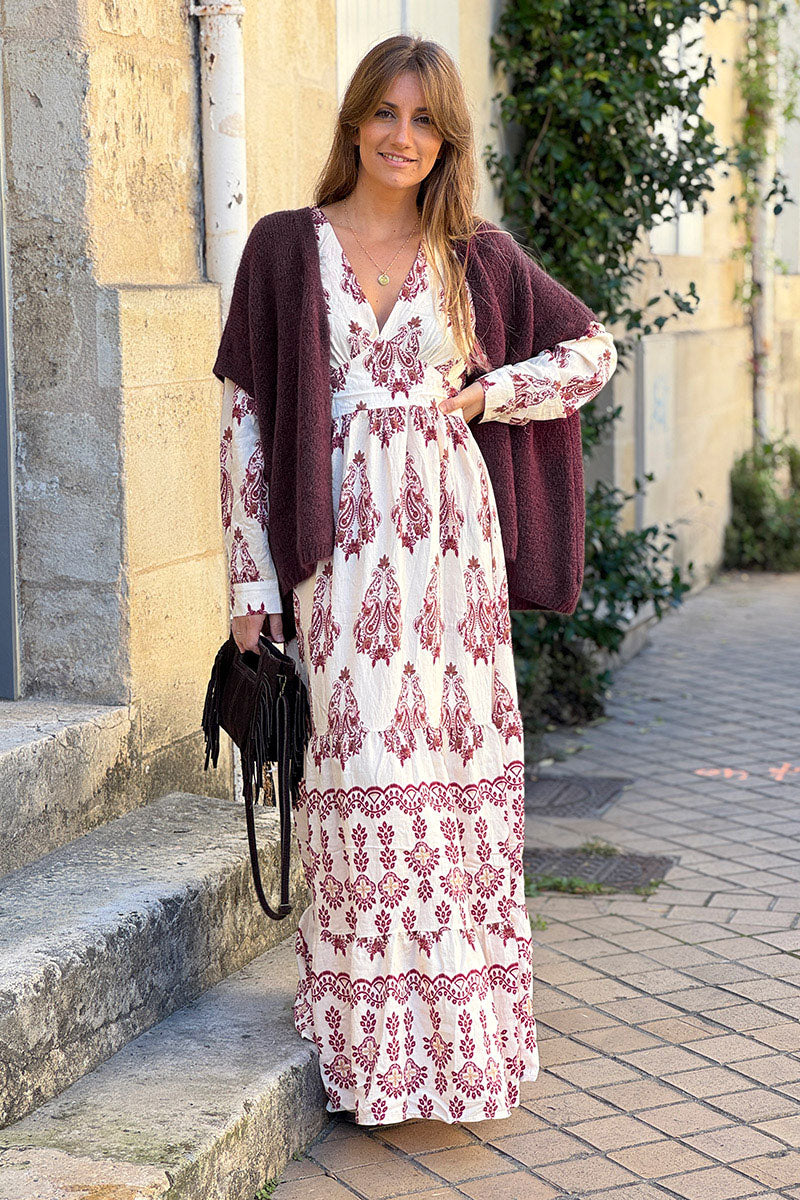 Aubergine Mohair Blend Knit Vest