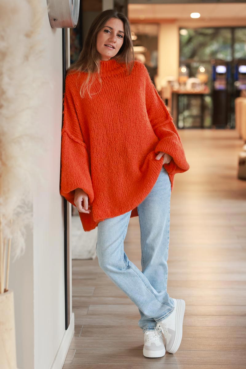 Oversized Sweater Outfit Con Sueter Grande Autumn Oversized