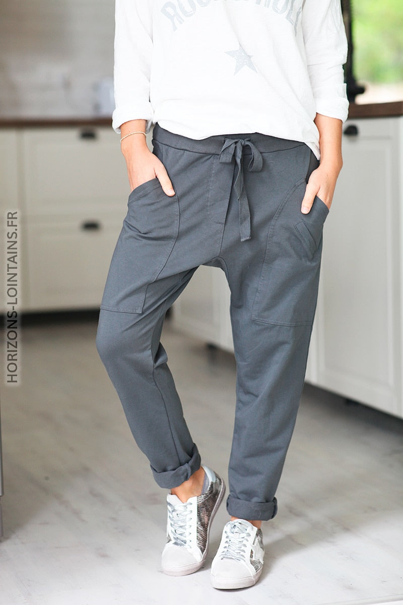 JOGGING URBAIN GRANDES POCHES DEGAINE GRIS FONCE 004 (1)