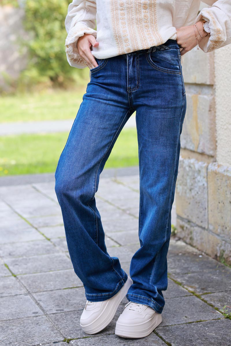 Felicia Vintage High-Rise Stovepipe Jeans