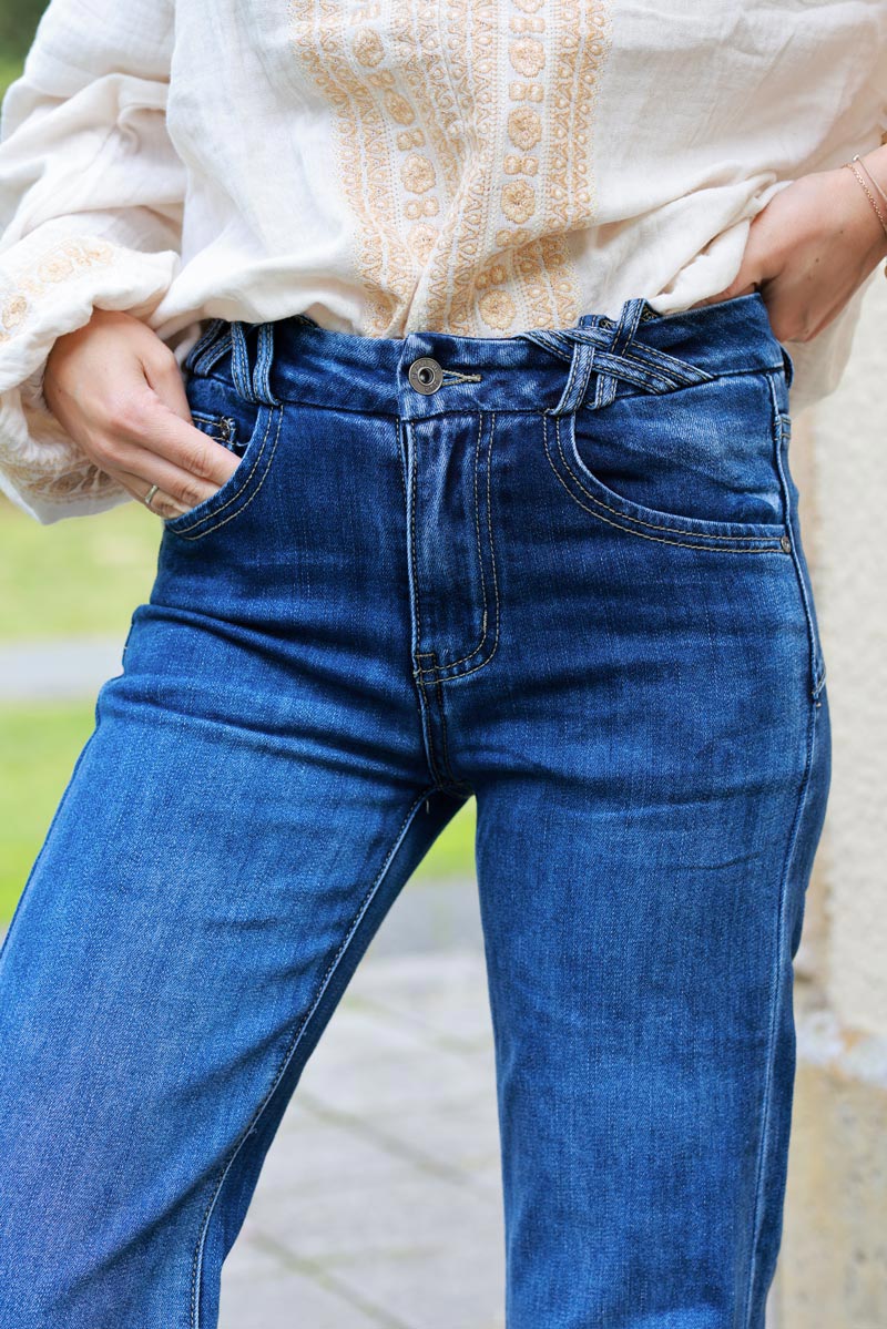 Felicia Vintage High-Rise Stovepipe Jeans