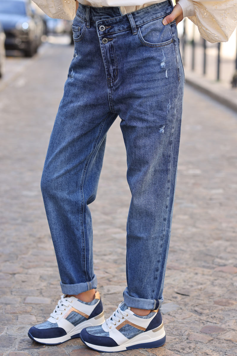 Jean delave coupe mom echelonne a la taille H133 (1)