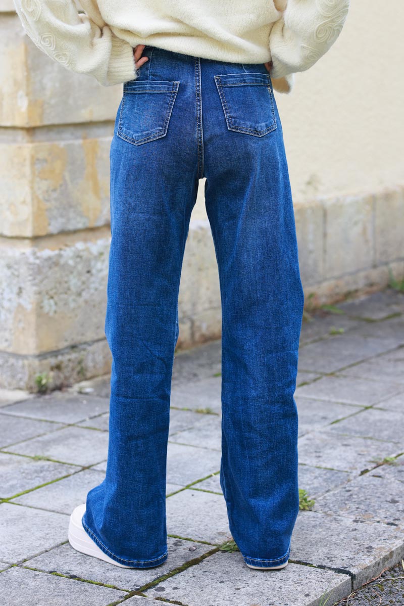 Carly Flared Patch Pocket Vintage Jeans