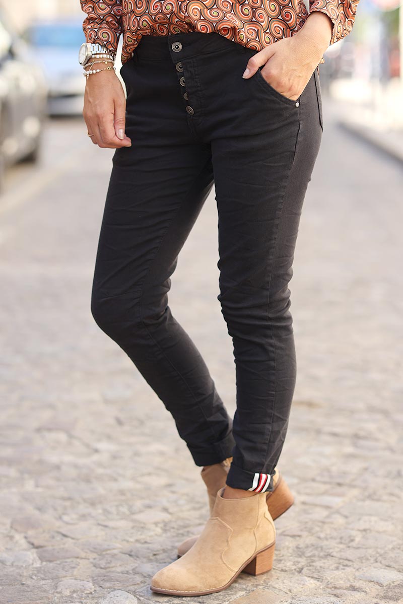 Jeans avec elastique cheville femme hot sale