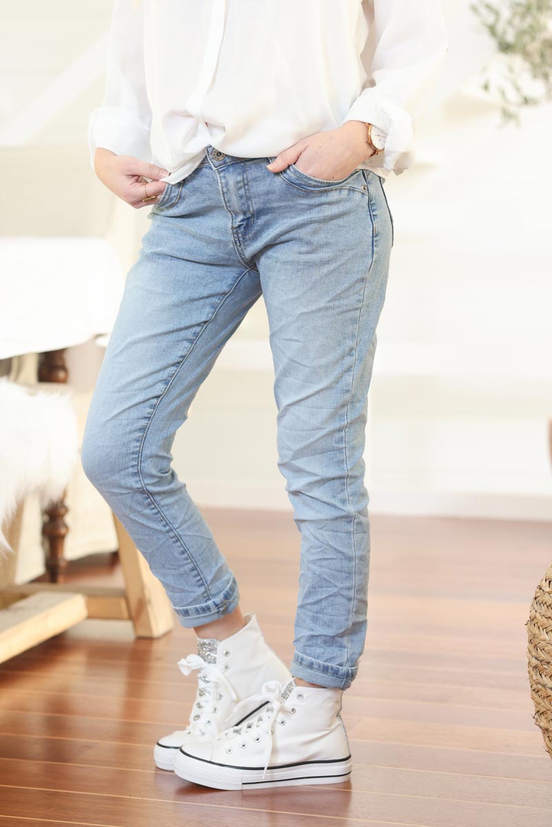 Jean slim stretch delave tres clair g026 (1)