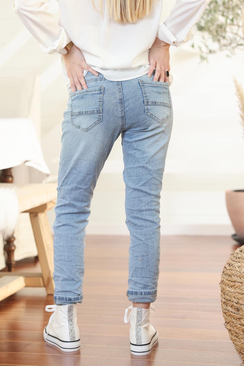 Jean slim stretch delave tres clair g026 (1)