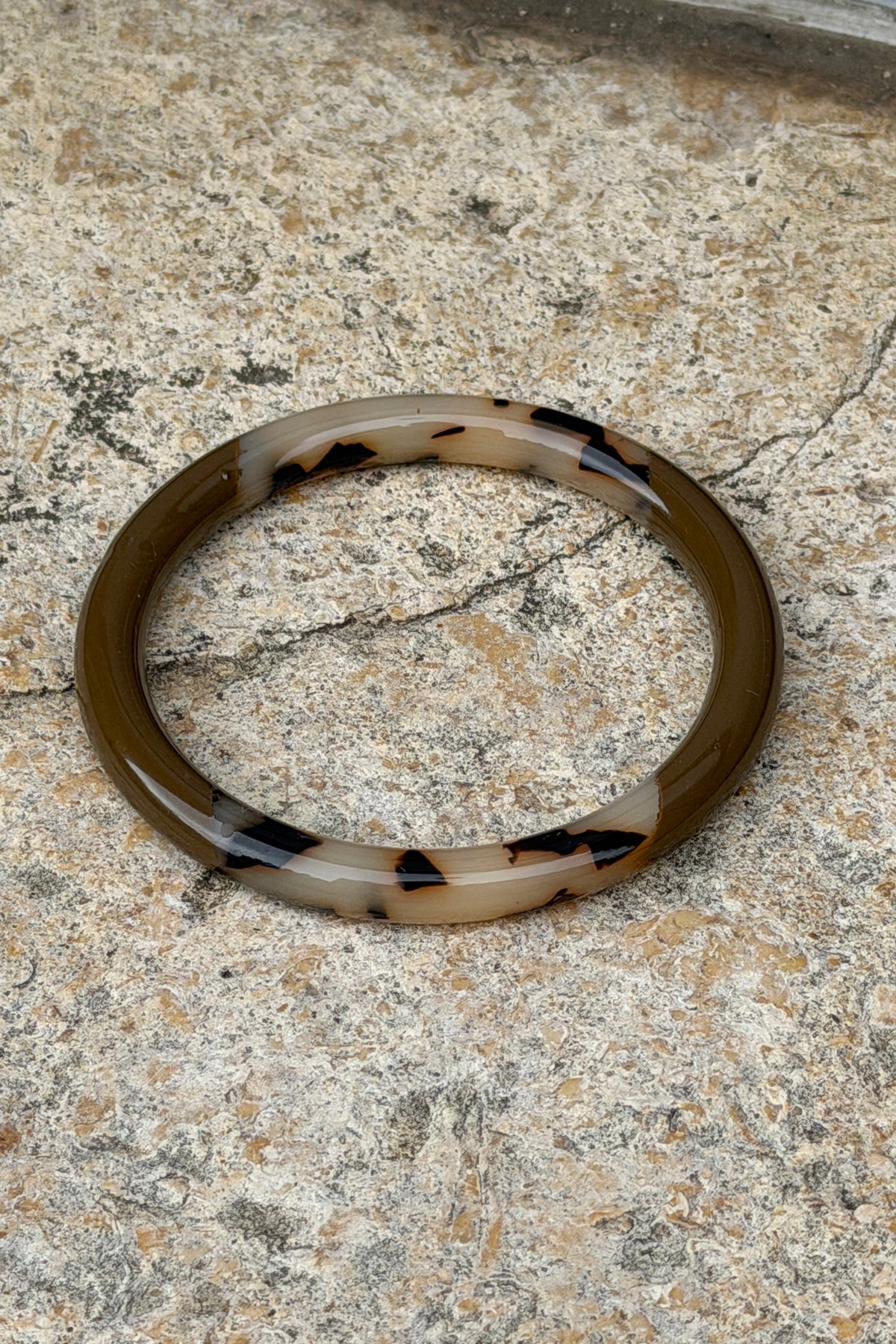Onyx Marbled Bangle