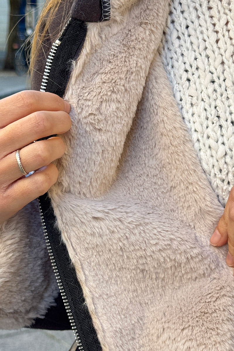 Gray Boho Paisley Hooded Jacket