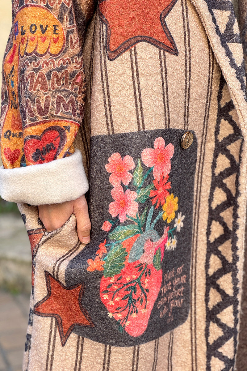 Brown Chocolate Whimsigoth Boho Duster Jacket