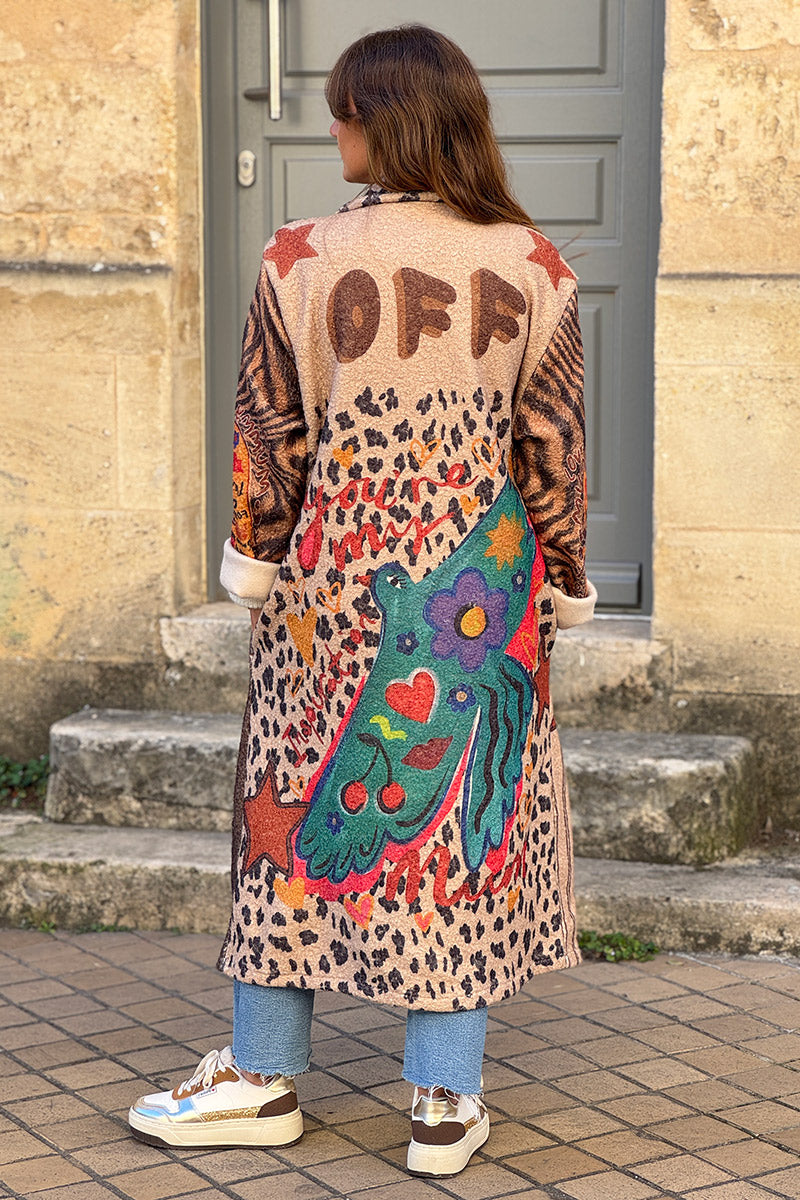 Brown Chocolate Whimsigoth Boho Duster Jacket