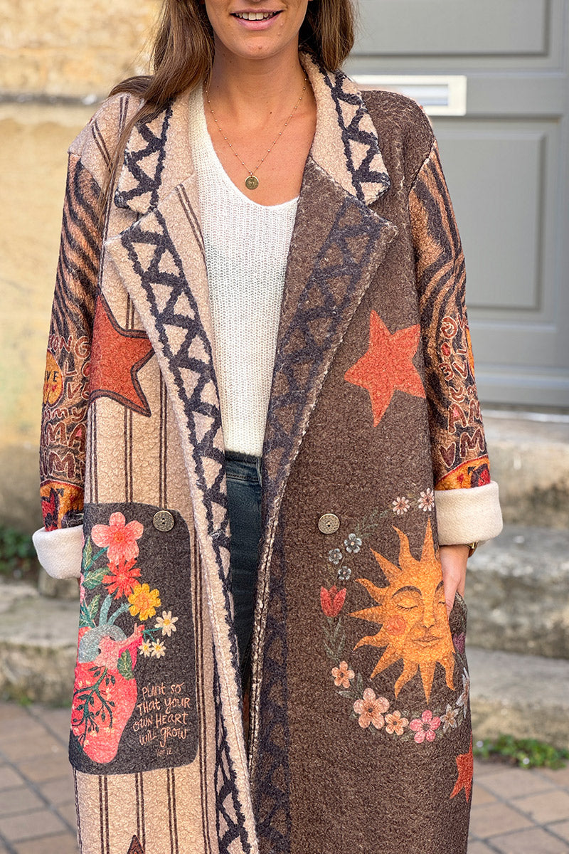 Brown Chocolate Whimsigoth Boho Duster Jacket
