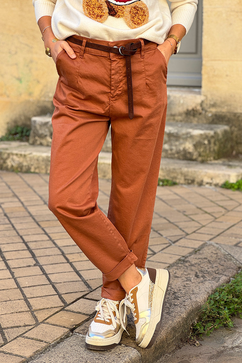 Pumpkin Stretch Twill Trousers