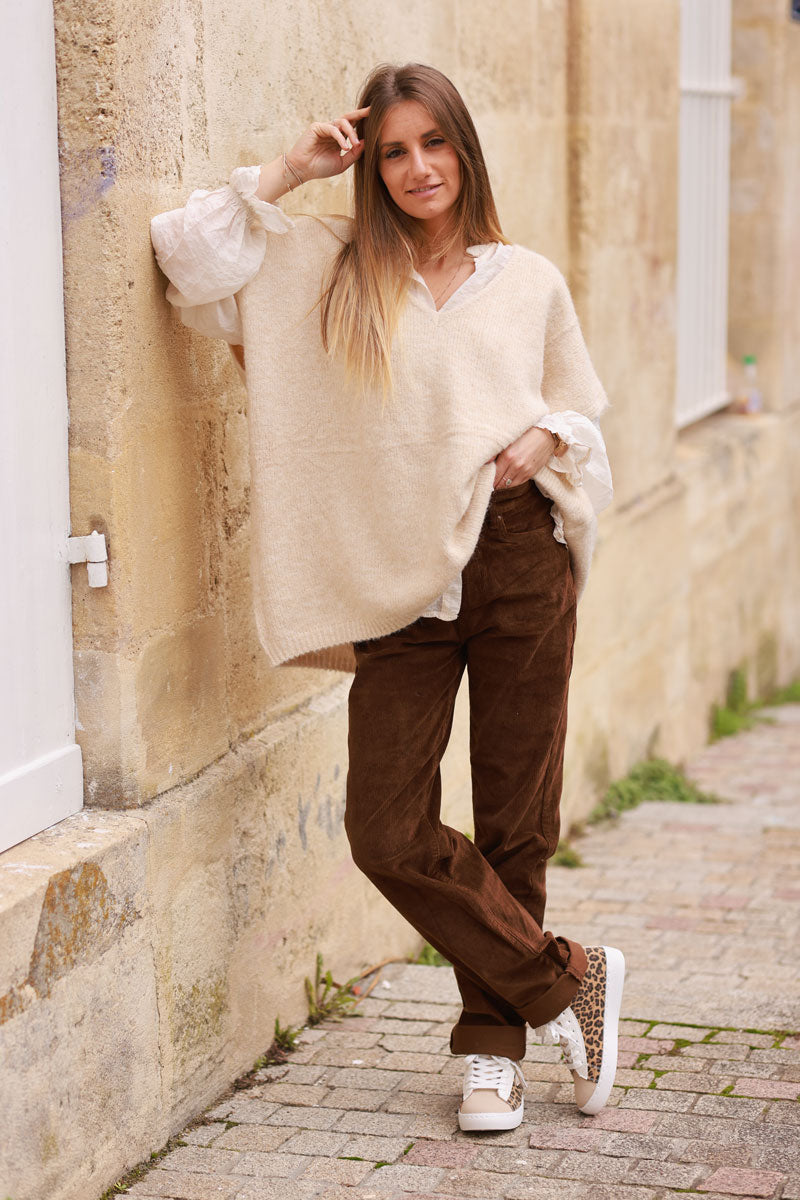 Brown chocolate Corduroy Pants