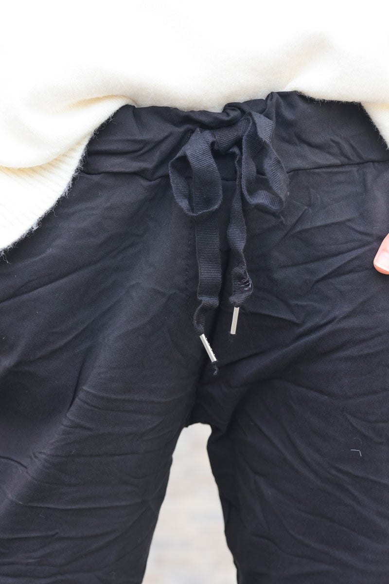 Pantalon confort en toile stretch special Belle et Ronde etoile brillante h76 h038 (1)