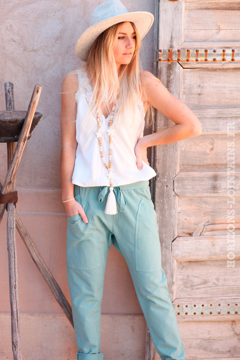 Pantalon-de-jogging-vert-céladon-clair-urbain-à-poches-004