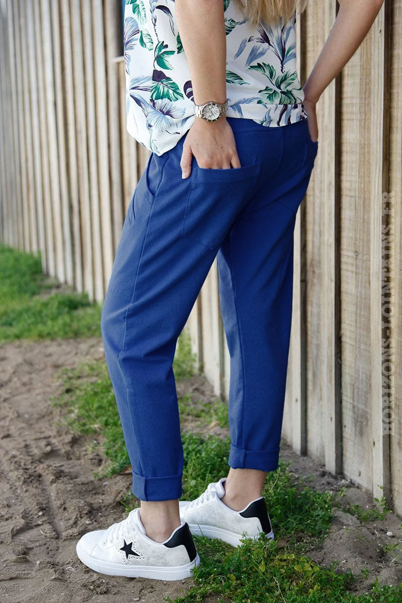 Urban royal blue sweatpant with pockets