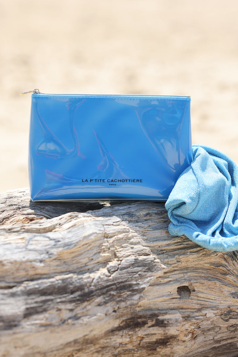 Pochette vinyl impermeable et souple bleu h016 (1)