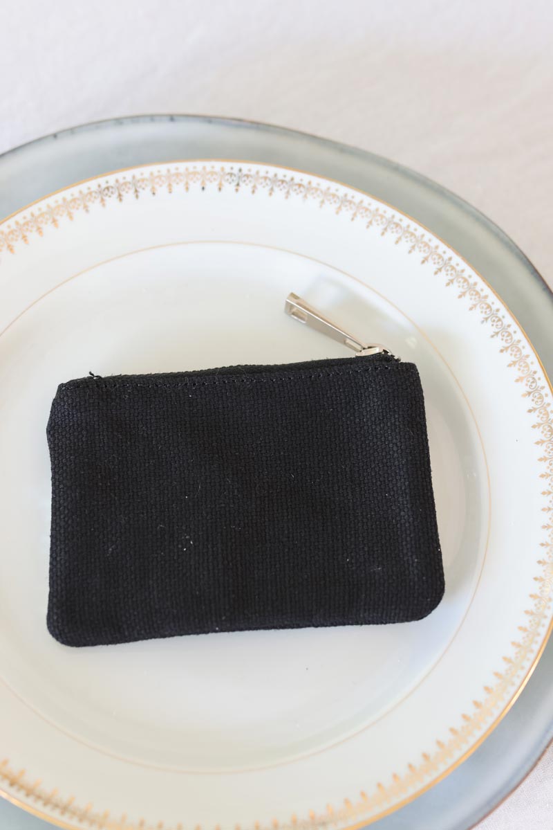 Porte-monnaie noir a paillettes argentees g048 (1)