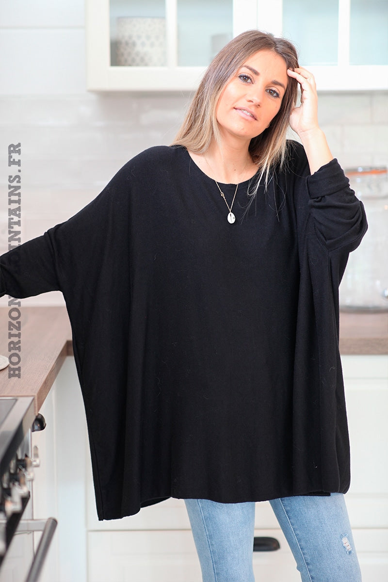 Pull chauve souris noir sale