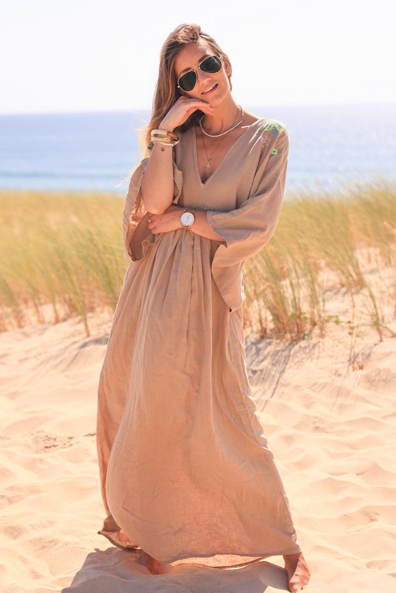 Robe camel longue sale