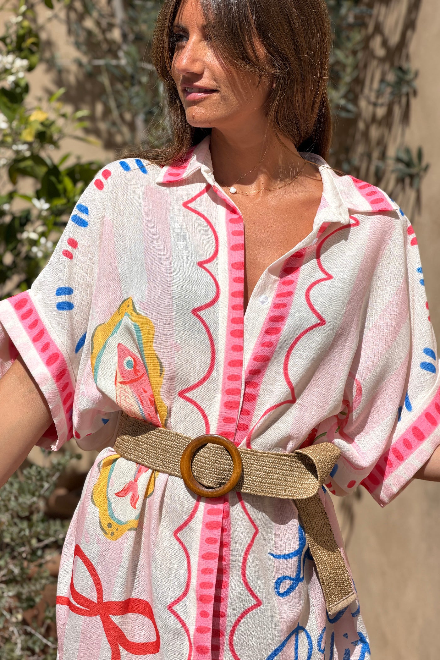 White La Dolce Vita Seaside Caftan