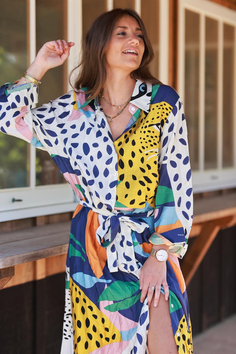 Leopard Print Multi Resort Dress