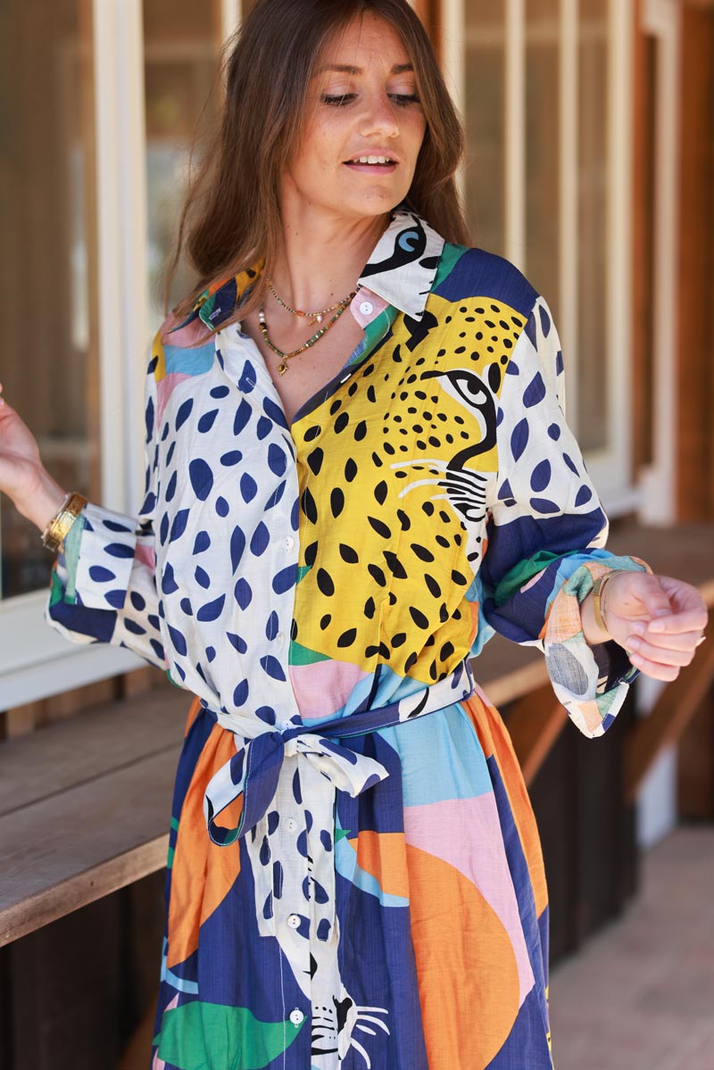 Leopard Print Multi Resort Dress