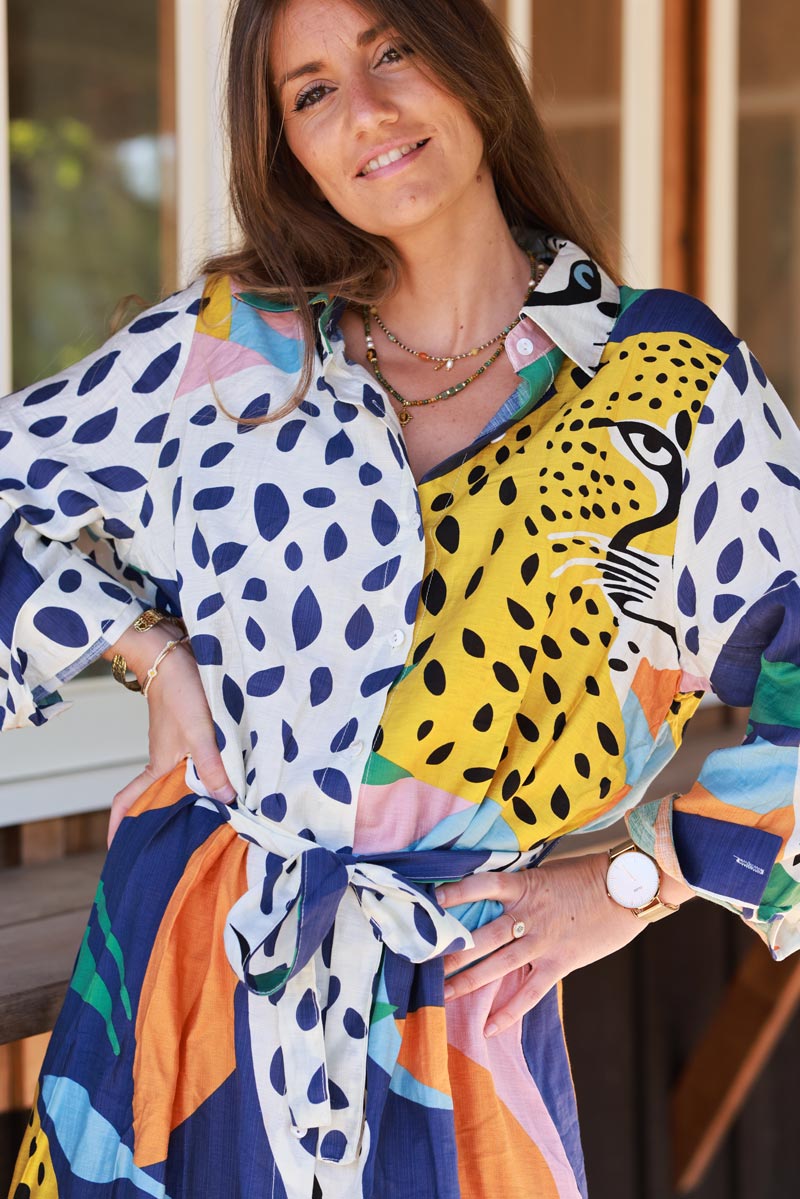 Leopard Print Multi Resort Dress