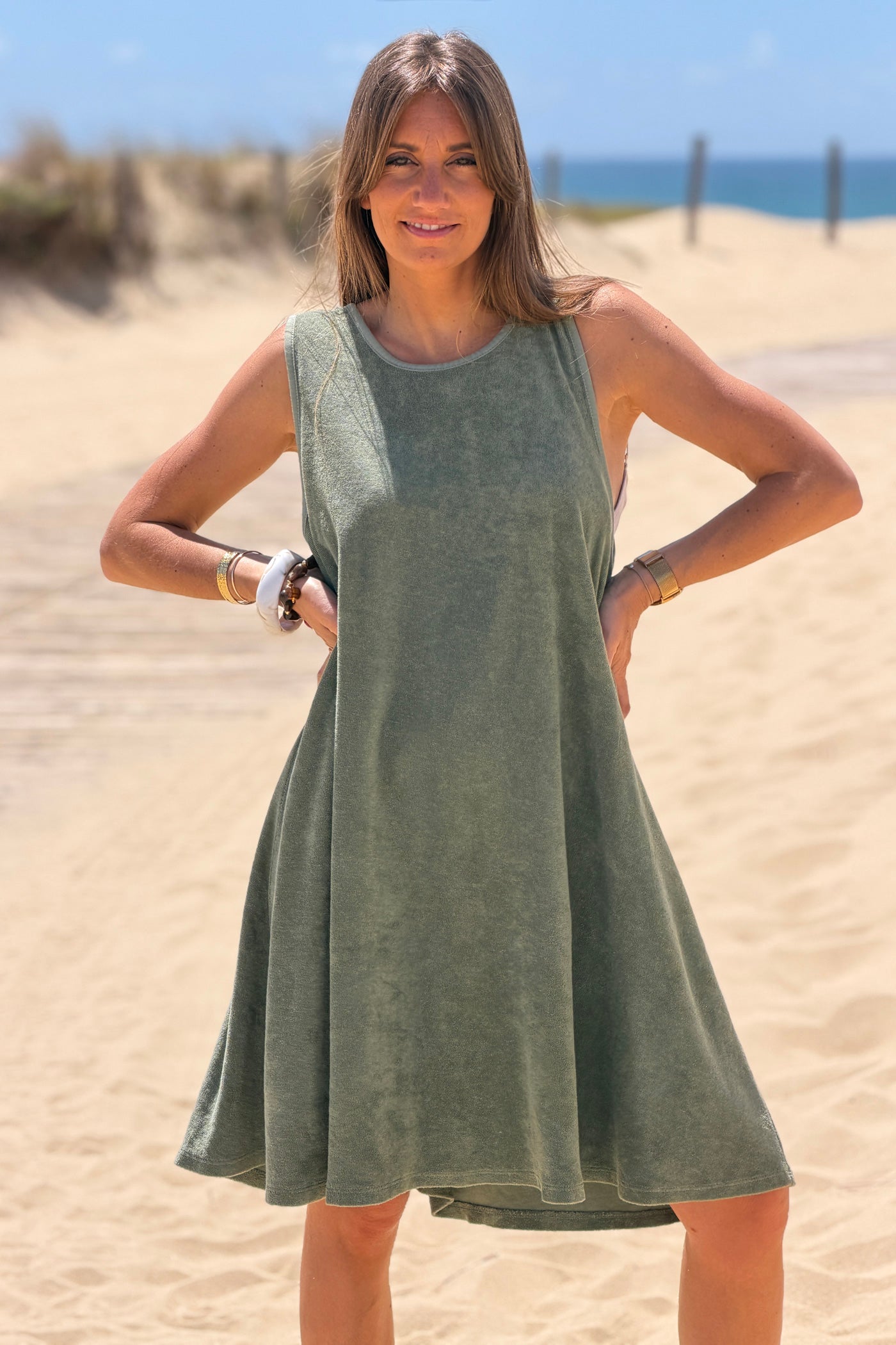 Sage Micro Terry Swim Cover