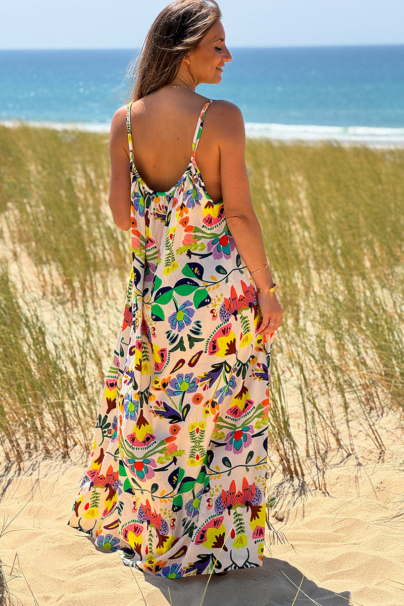 Multicolor Floral Maxi Dress