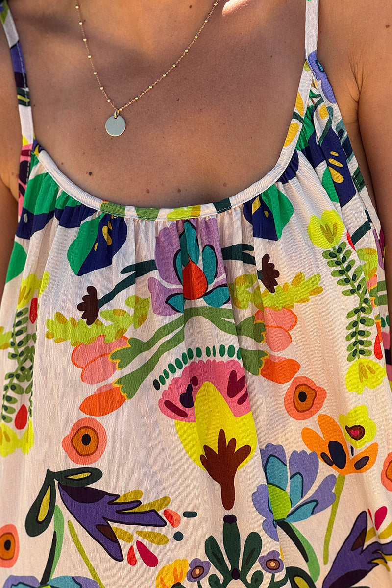 Multicolor Floral Maxi Dress