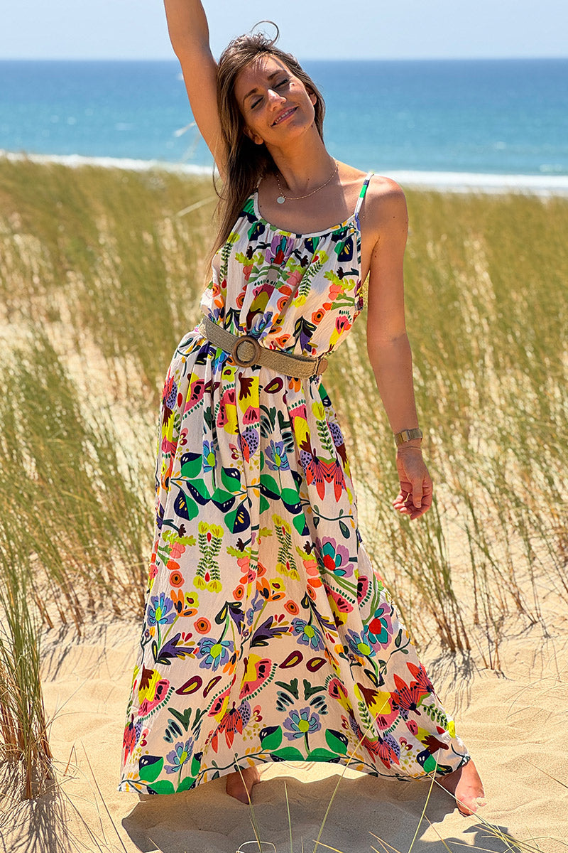 Multicolor Floral Maxi Dress