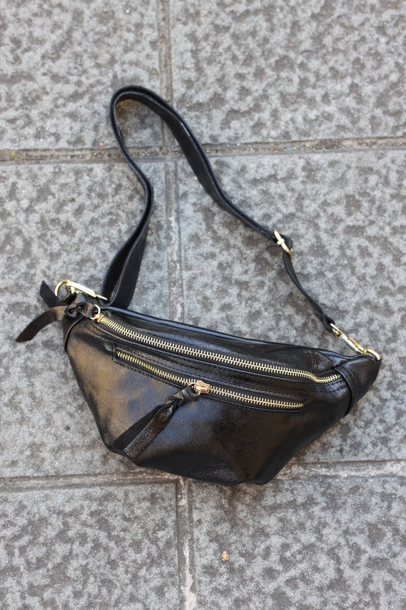 Sac banane noir clearance zara