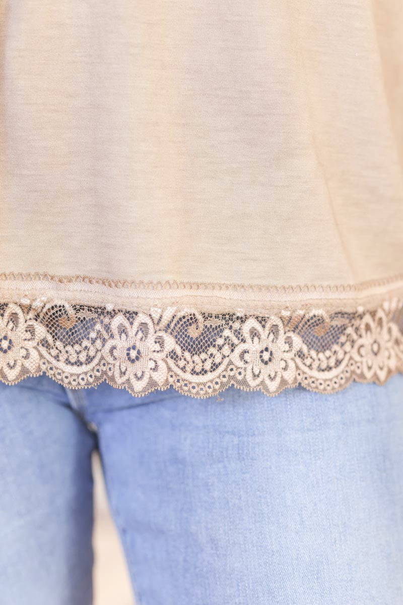 Sous pull camel petite dentelle d295 (1)