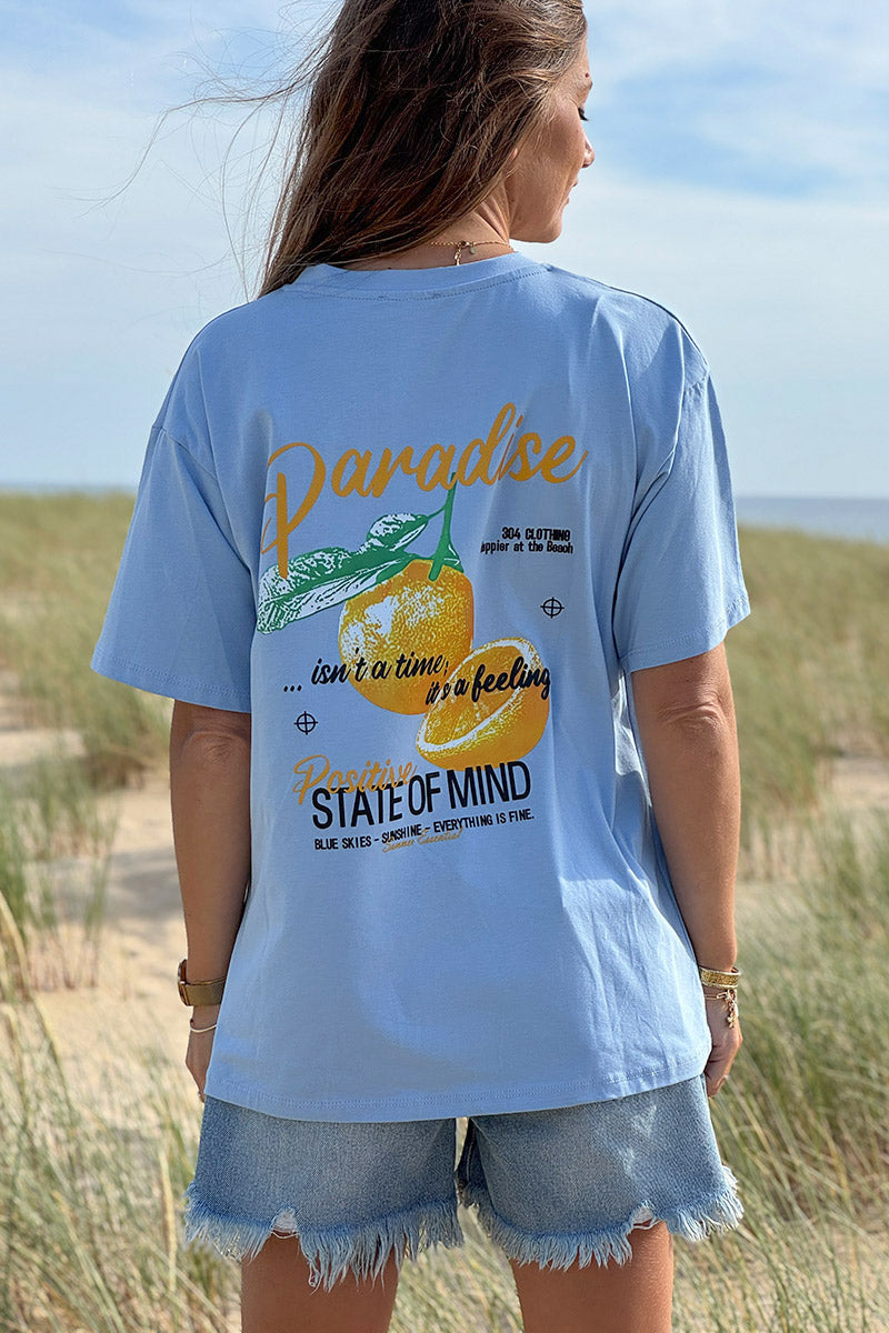 Blue Citrus Paradise Jersey Tee
