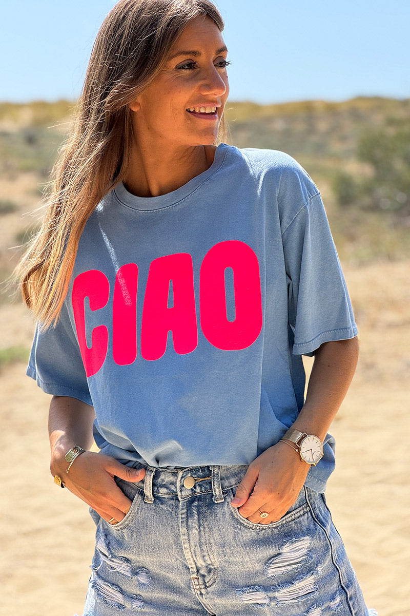 Blue “CIAO” Italian Tshirt