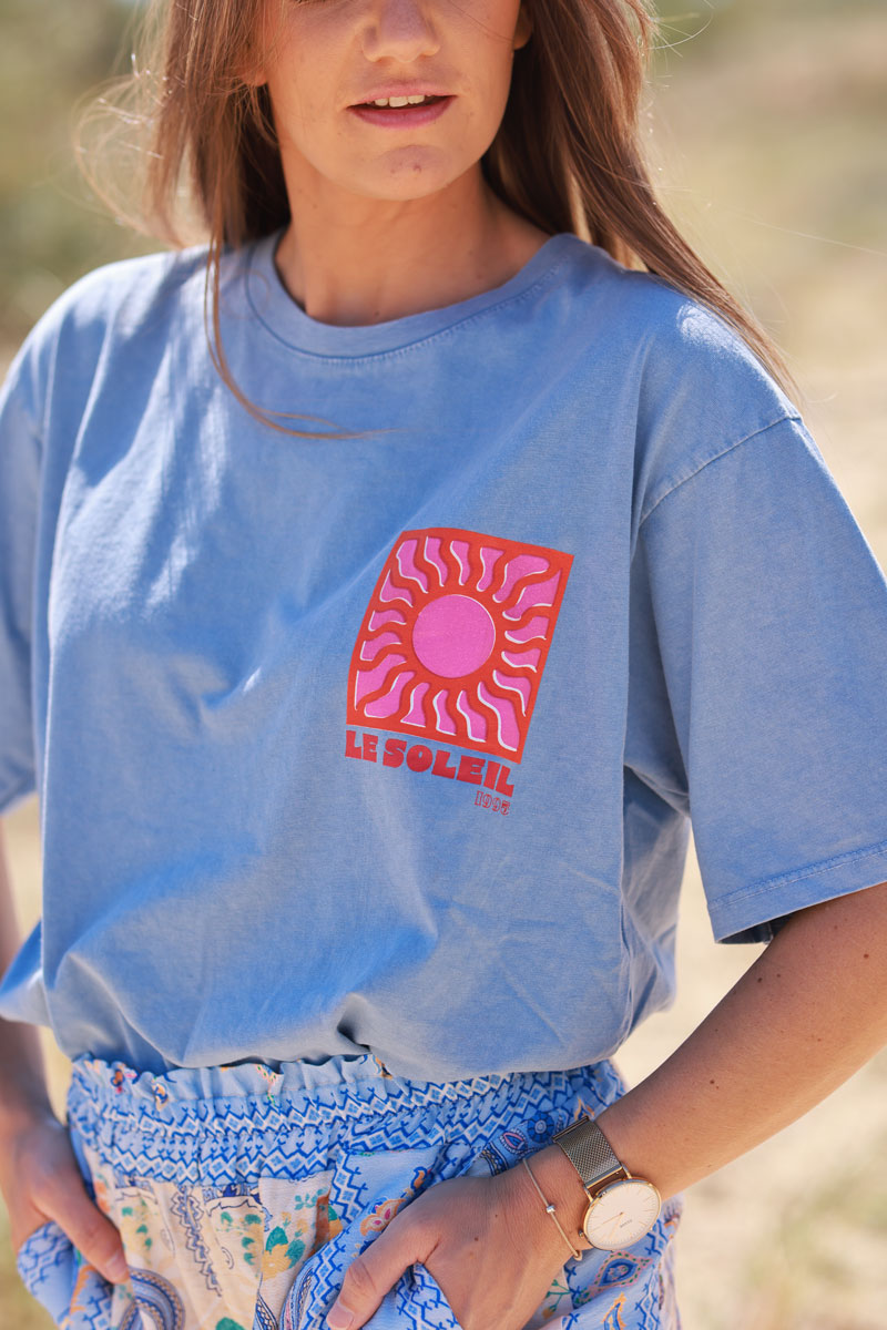 Blue Le Soleil Jersey Tee