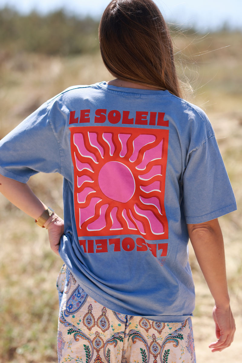 Blue Le Soleil Jersey Tee