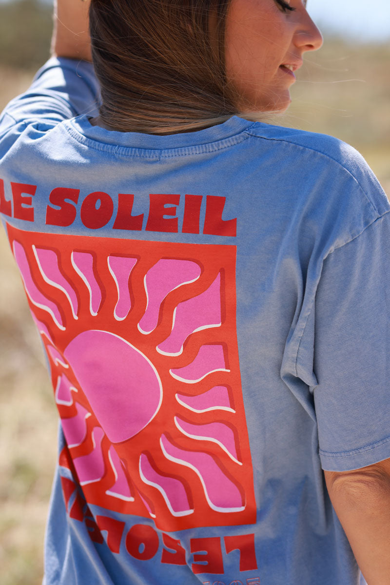 Blue Le Soleil Jersey Tee
