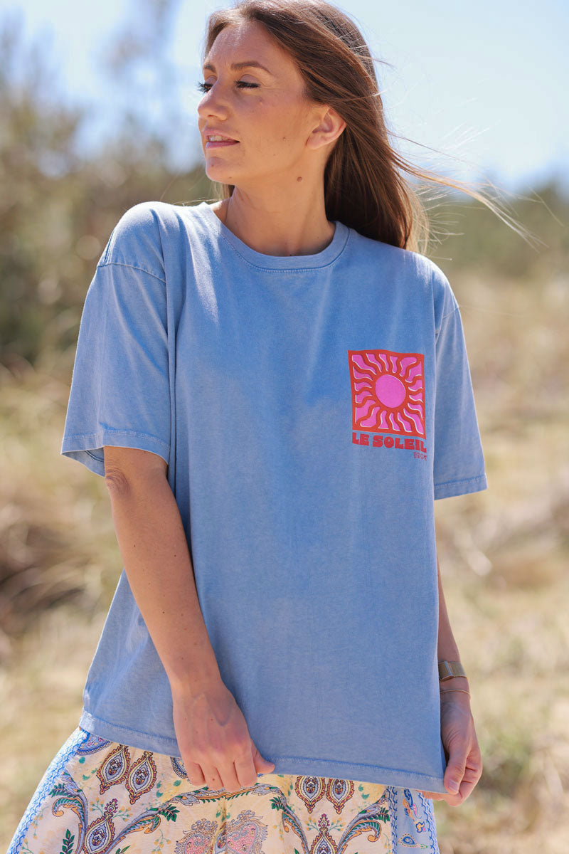 Blue Le Soleil Jersey Tee