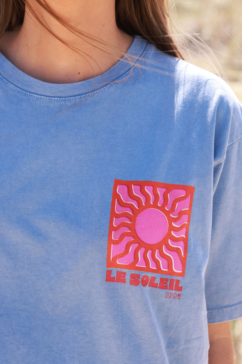 Blue Le Soleil Jersey Tee